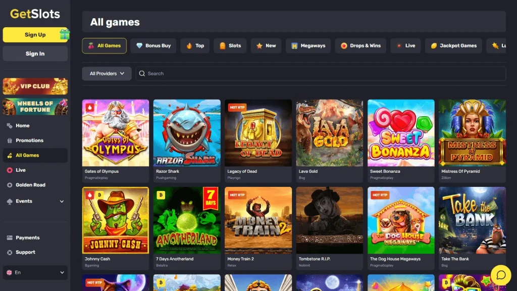 GetSlots Casino