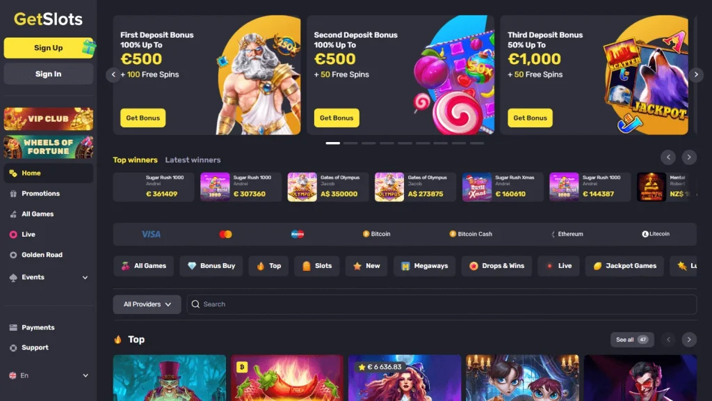 GetSlots Casino Bonus