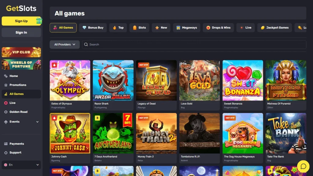 GetSlots Casino Slots